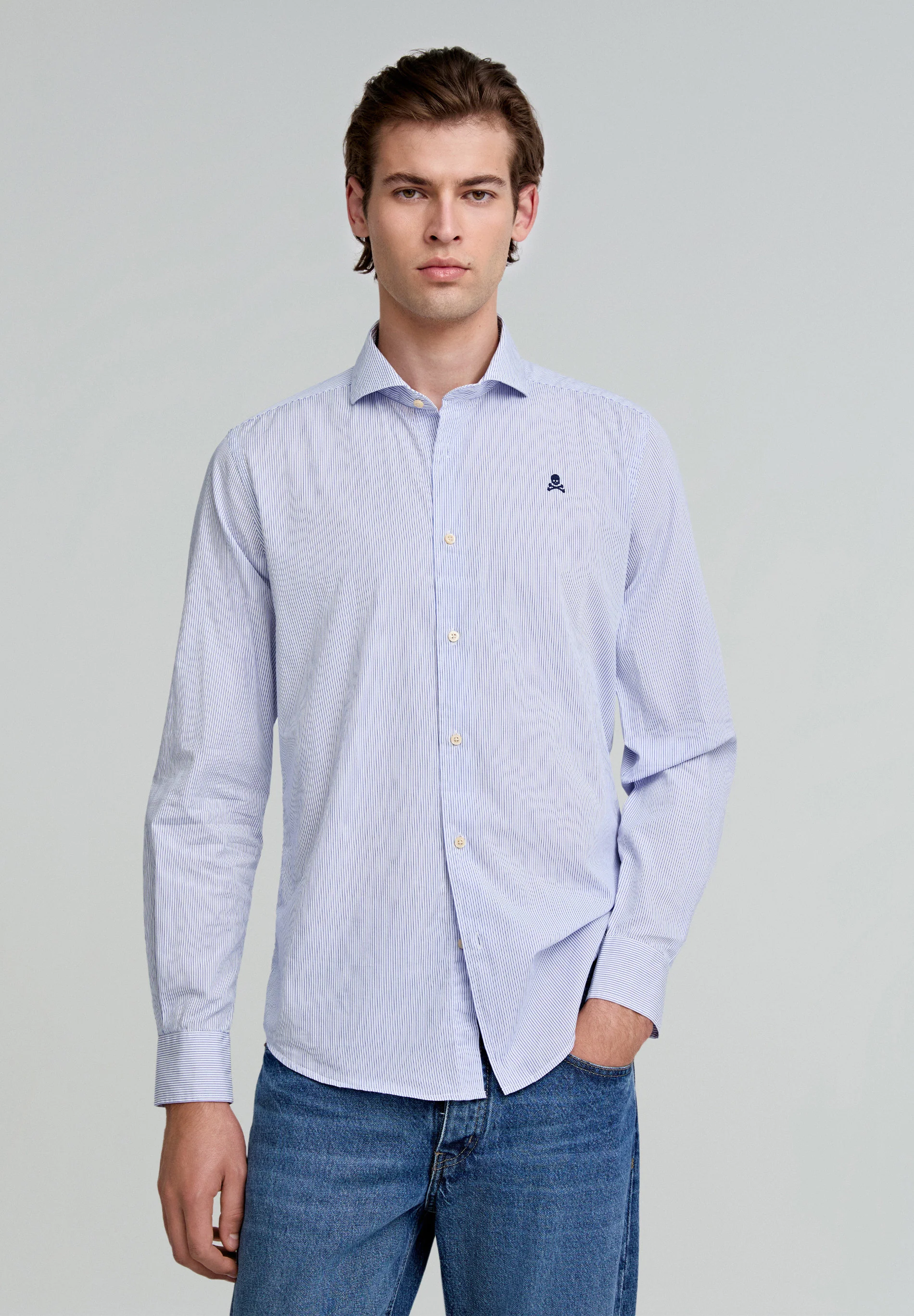 CAMISA VESTIR RAYAS CALAVERA CONTRASTE - Image 2