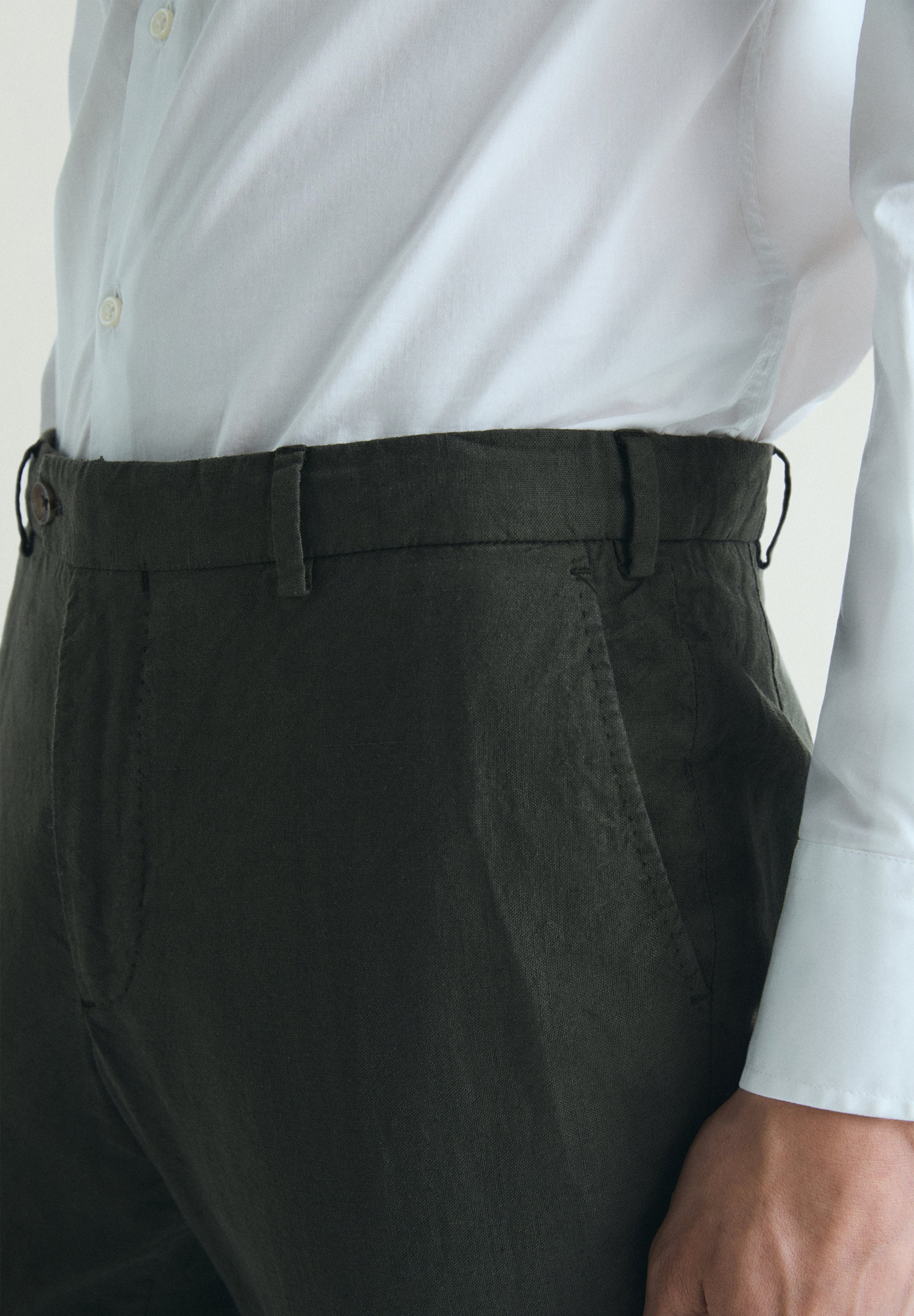 PANTALÓN TRAJE LINO - Image 3